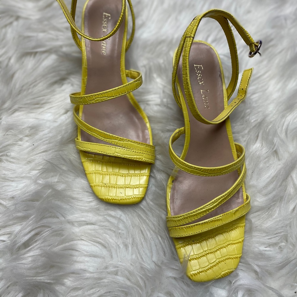 Yellow Sandal Heels